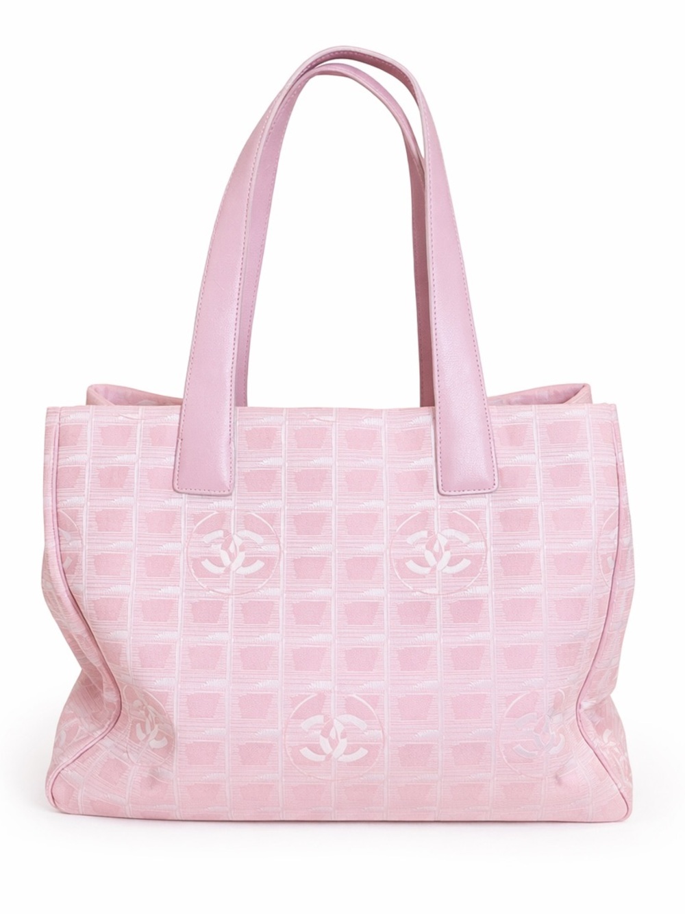 CHANEL CC logo Pink Tote - Picture 2 of 14